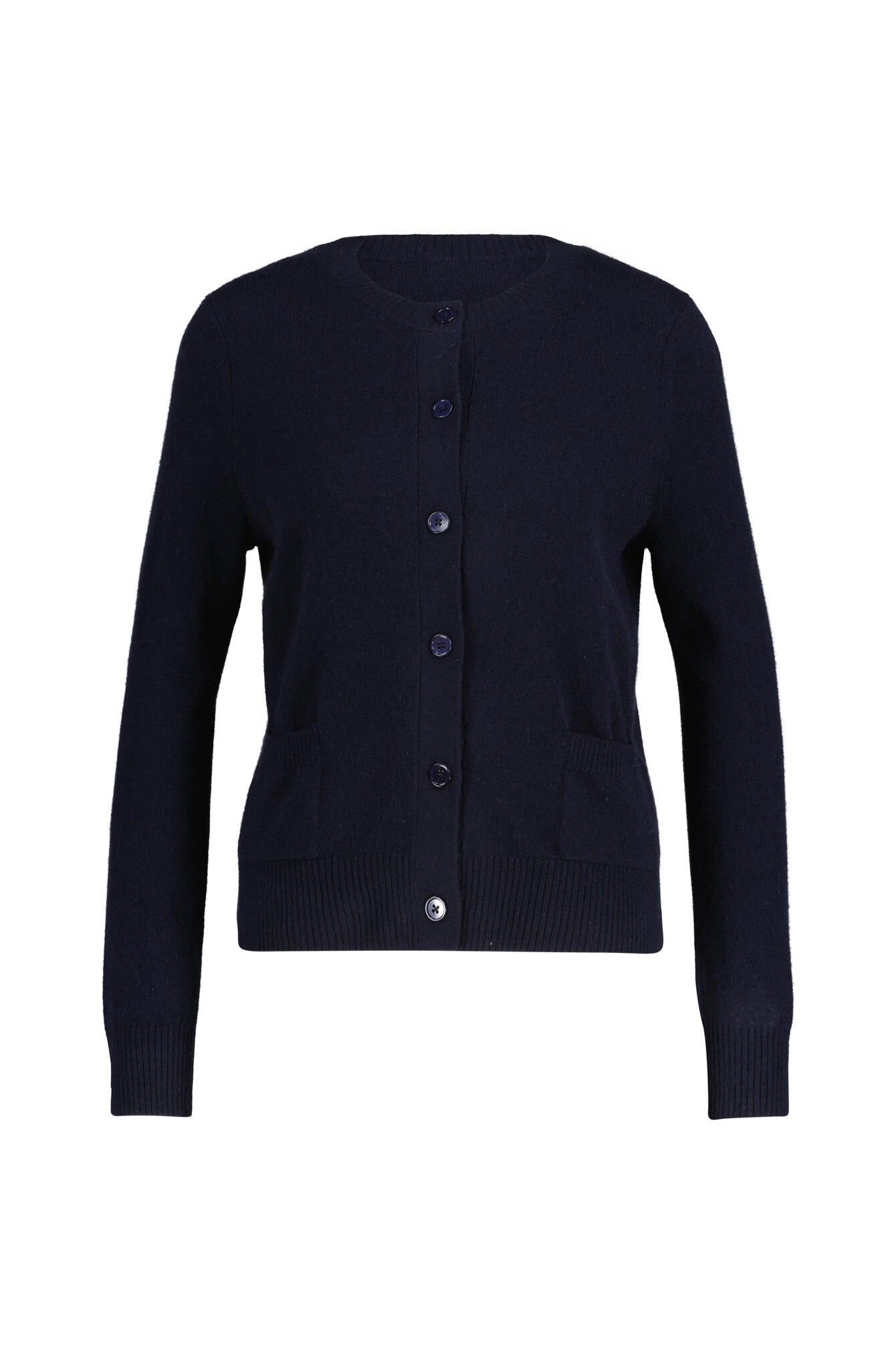 Strickjacke aus Kaschmir - 112 Navy - Blau