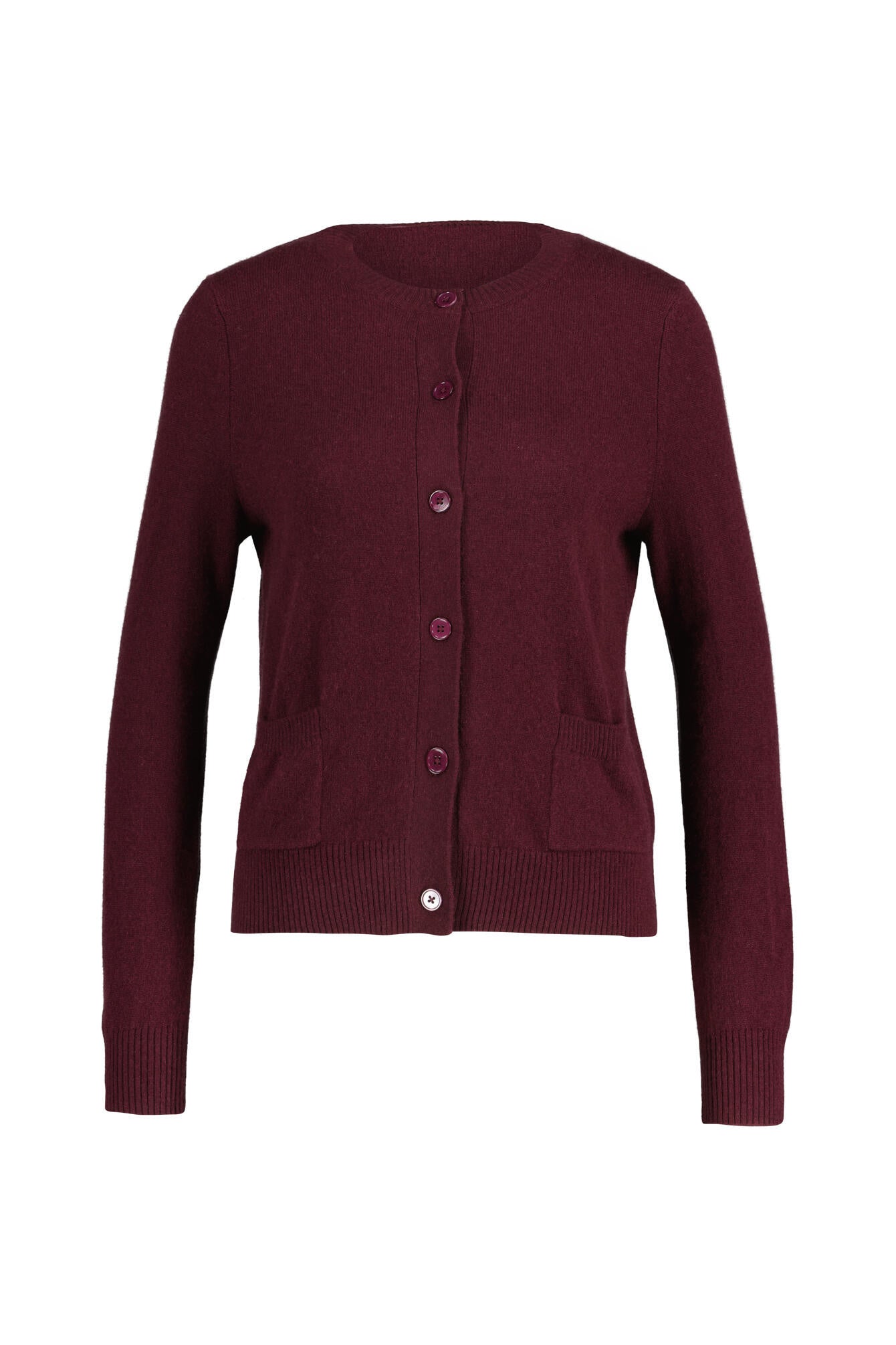 Strickjacke aus Kaschmir - 111 Berry - Rot