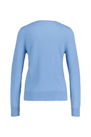 Strickpullover aus Kaschmir - 104 Blue - Blau