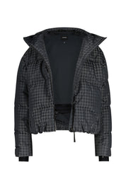 Skijacke gemustert mit Daunenfüllung - 99 - Grau