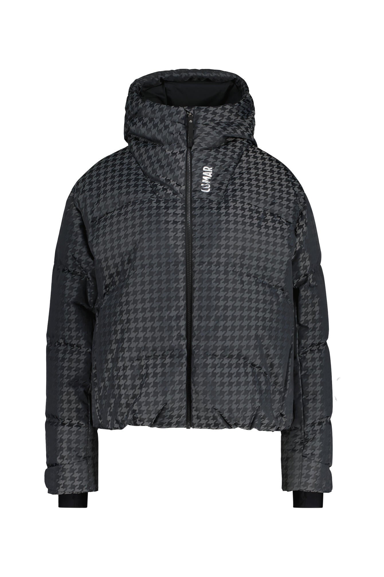 Skijacke gemustert mit Daunenfüllung - 99 - Grau