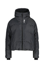 Skijacke gemustert mit Daunenfüllung - 99 - Grau