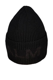 Strickmütze aus Wolle - 5900 Black - Schwarz