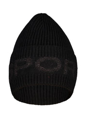 Strickmütze aus Wolle - 5900 Black - Schwarz