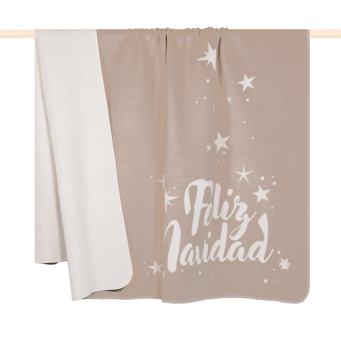 Kuscheldecke GLITTER 150x200 - C40 Sand - Beige