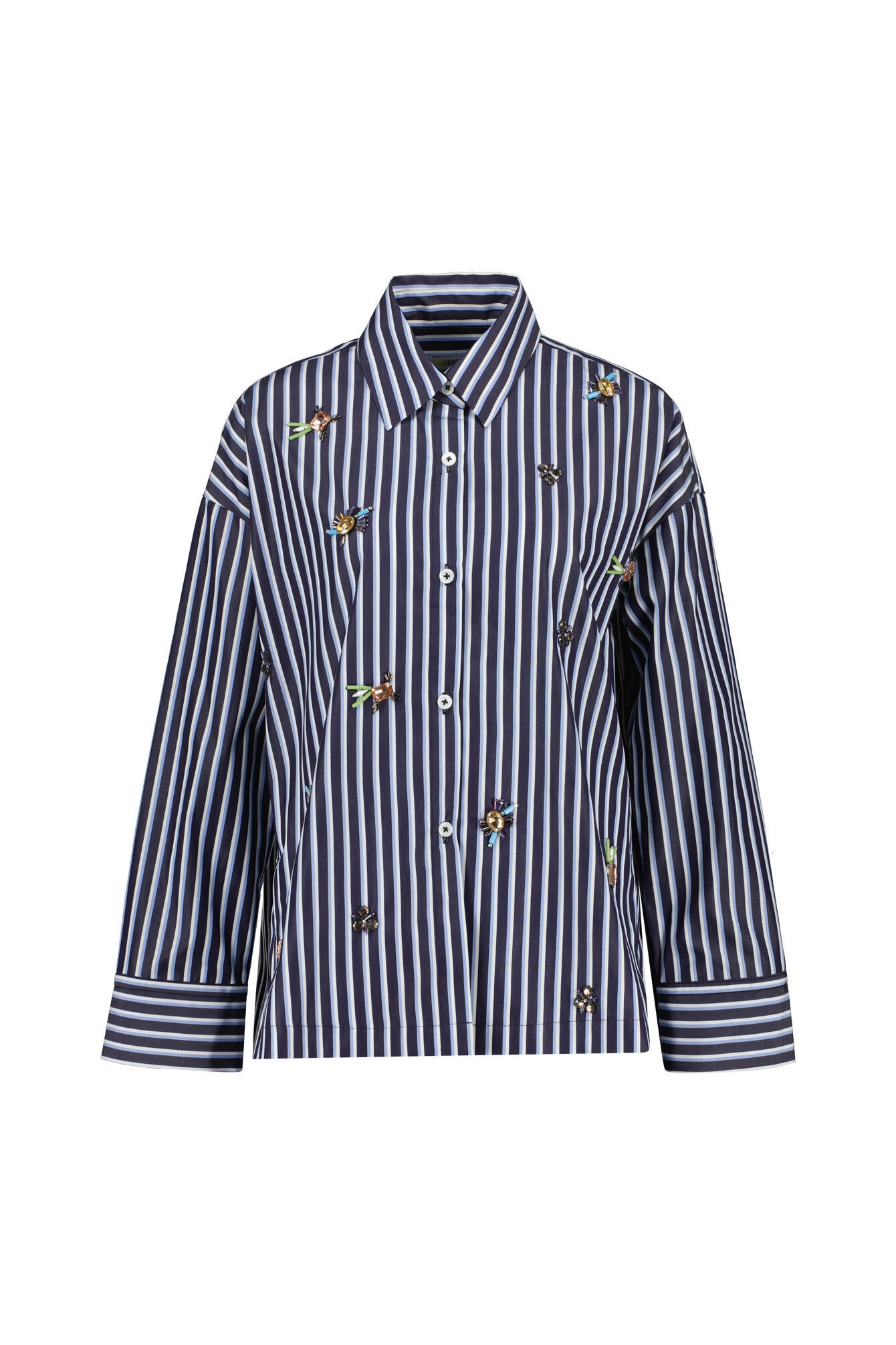 Hemdbluse aus Baumwolle - 697 Marine - Blau