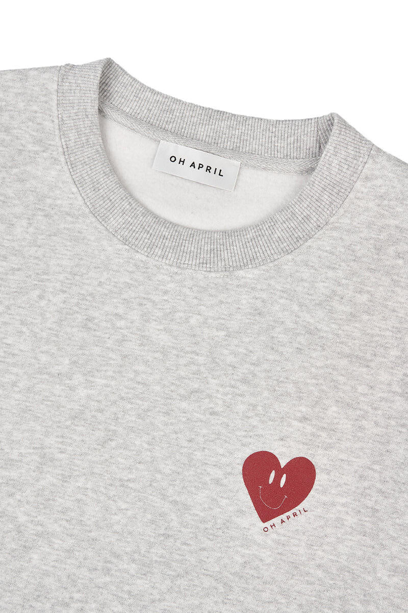 Sweatshirt NINA aus Baumwollmix - Grey - Grau