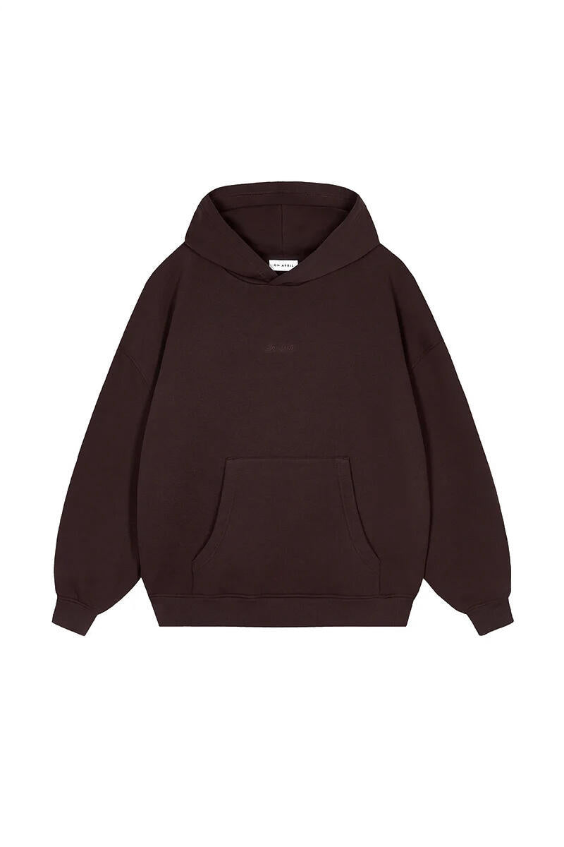 Sweathoodie GOOD KARMA aus Baumwollmix - Truffle - Braun