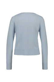 Strickjacke aus Wollmix - 121 Bleu - Blau