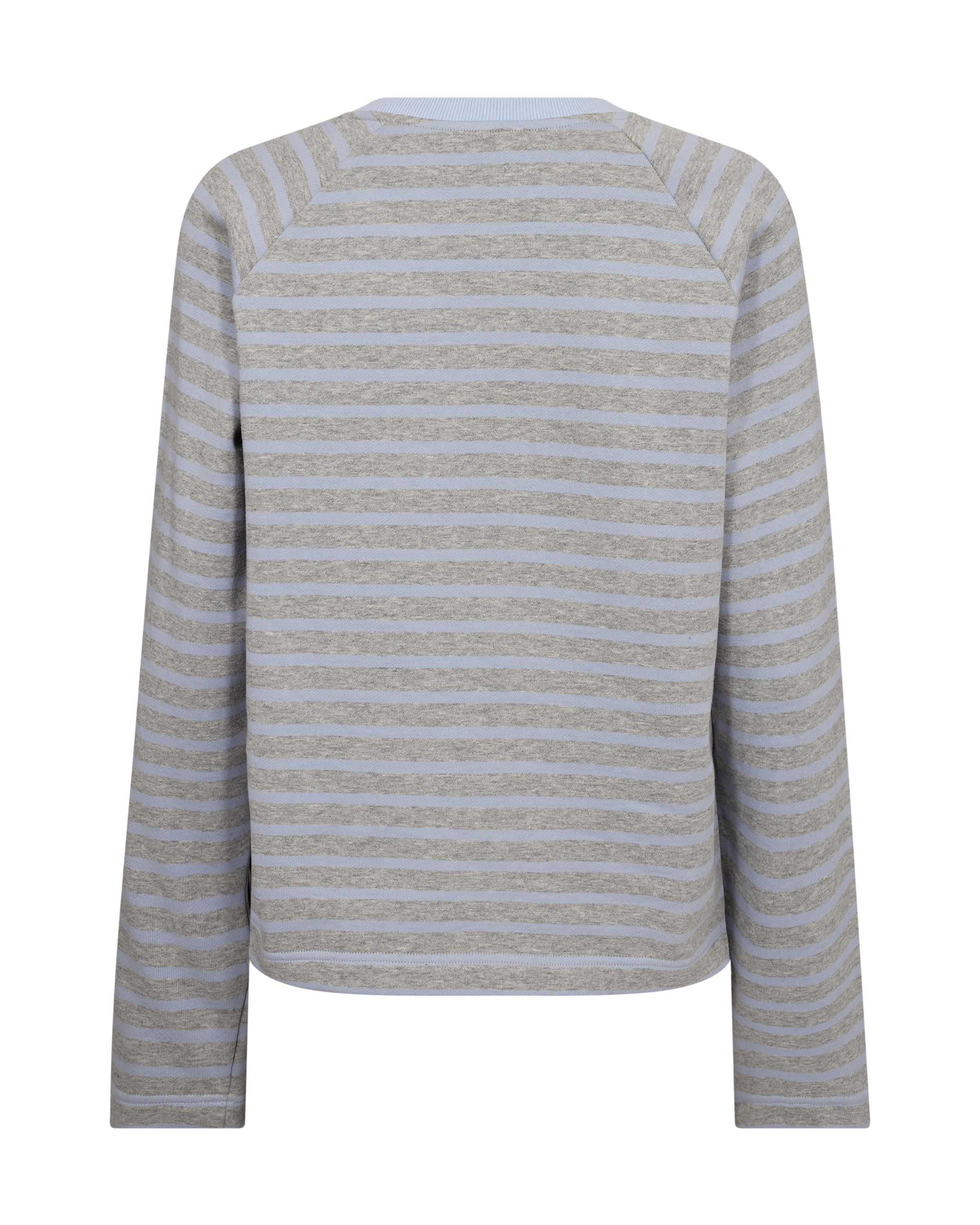 Langarmshirt LIDY gestreift - 245 Eventide - Grau