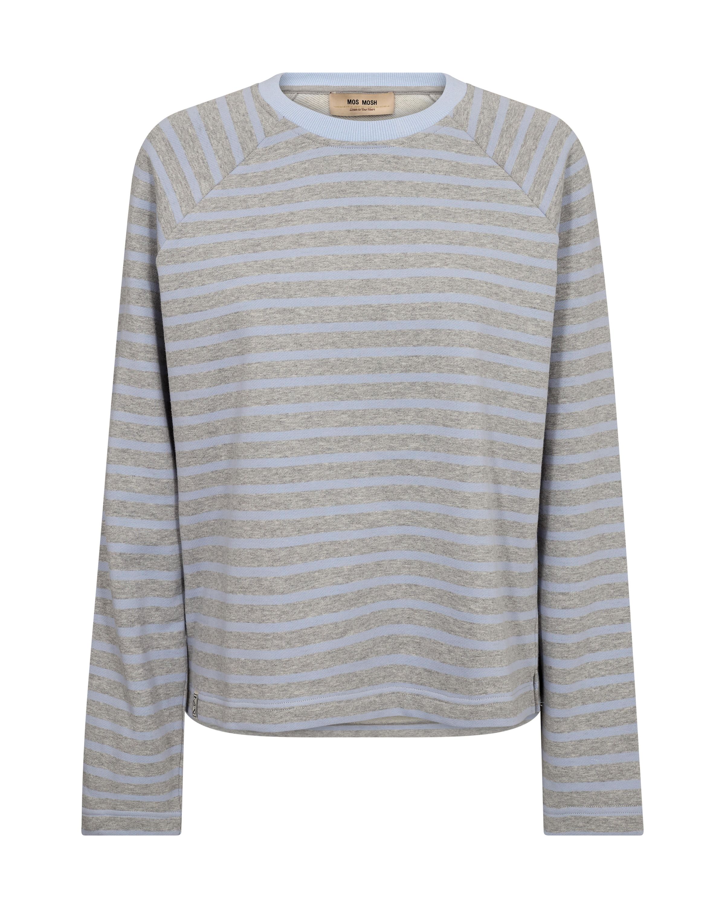 Langarmshirt LIDY gestreift - 245 Eventide - Grau