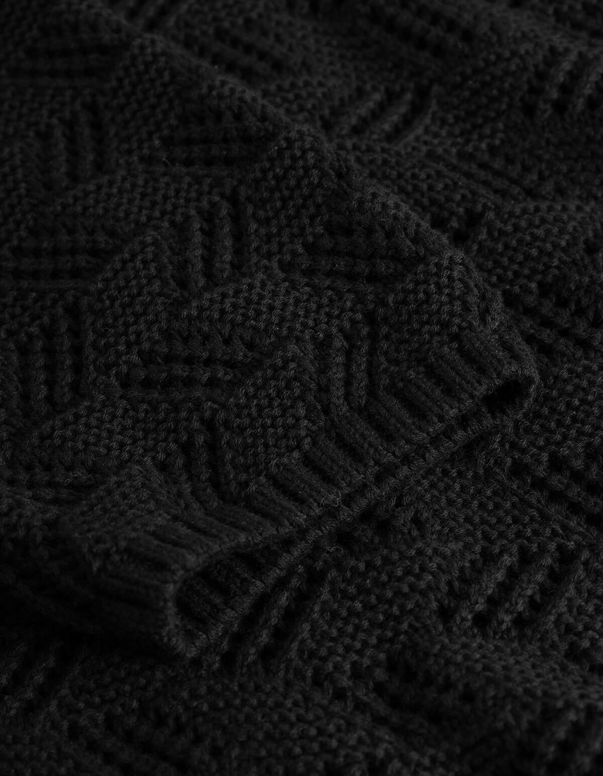 Strickhemd ELIO - 100 Black - Schwarz