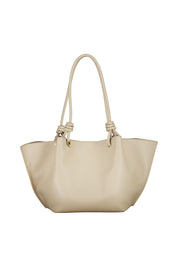 Schultertasche aus Leder - N64 Sandshell - Beige