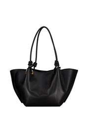 Schultertasche aus Leder - 001 Noir - Schwarz