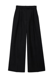 Hose LOU Wide Leg - Black - Schwarz
