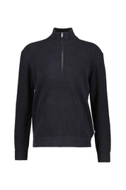 Strickpullover DANNY mit Troyerkragen - Navy Blue - Blau