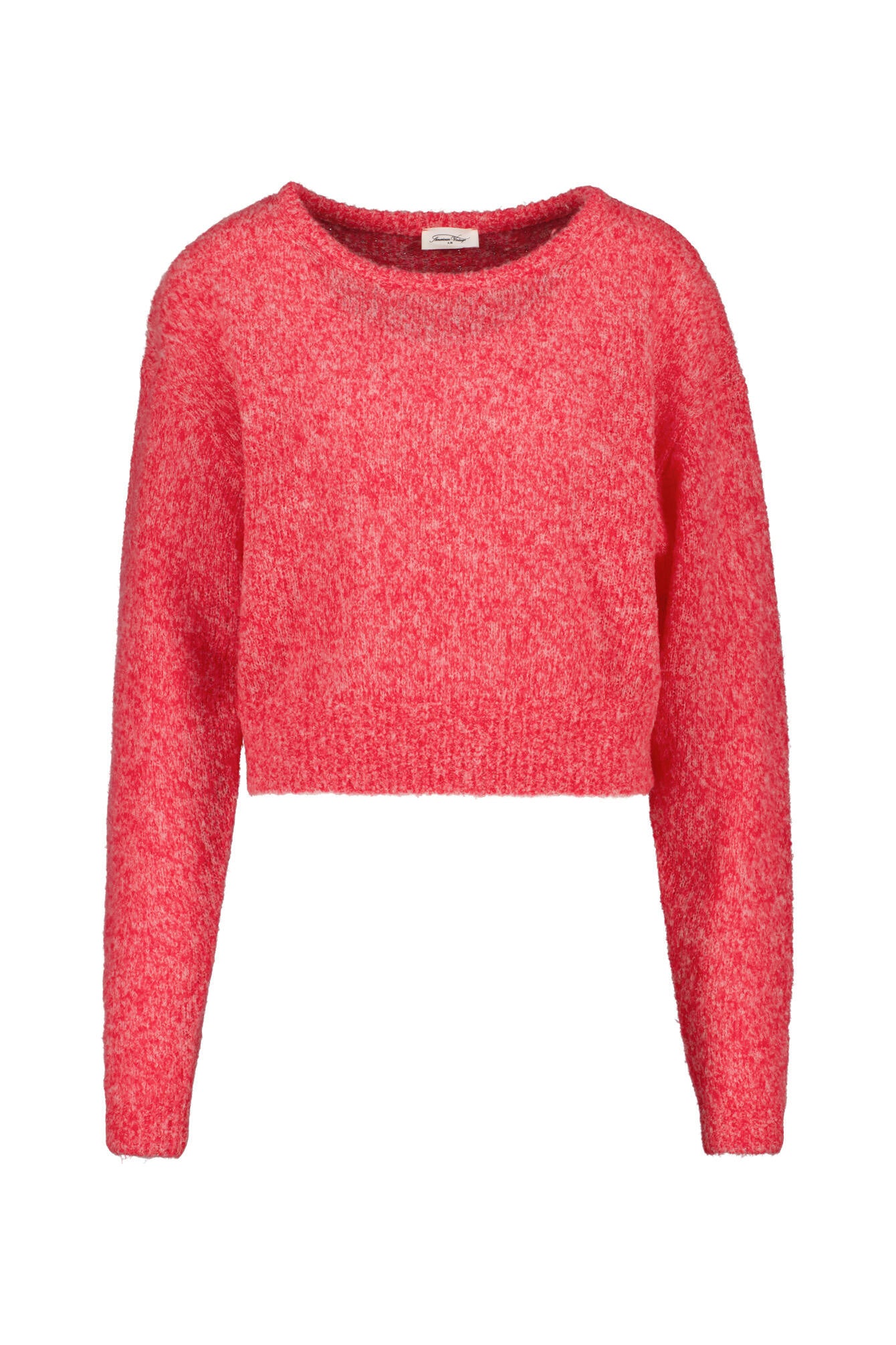 Strickpullover aus Wollmix - Fraise Fluor Chine - Rot