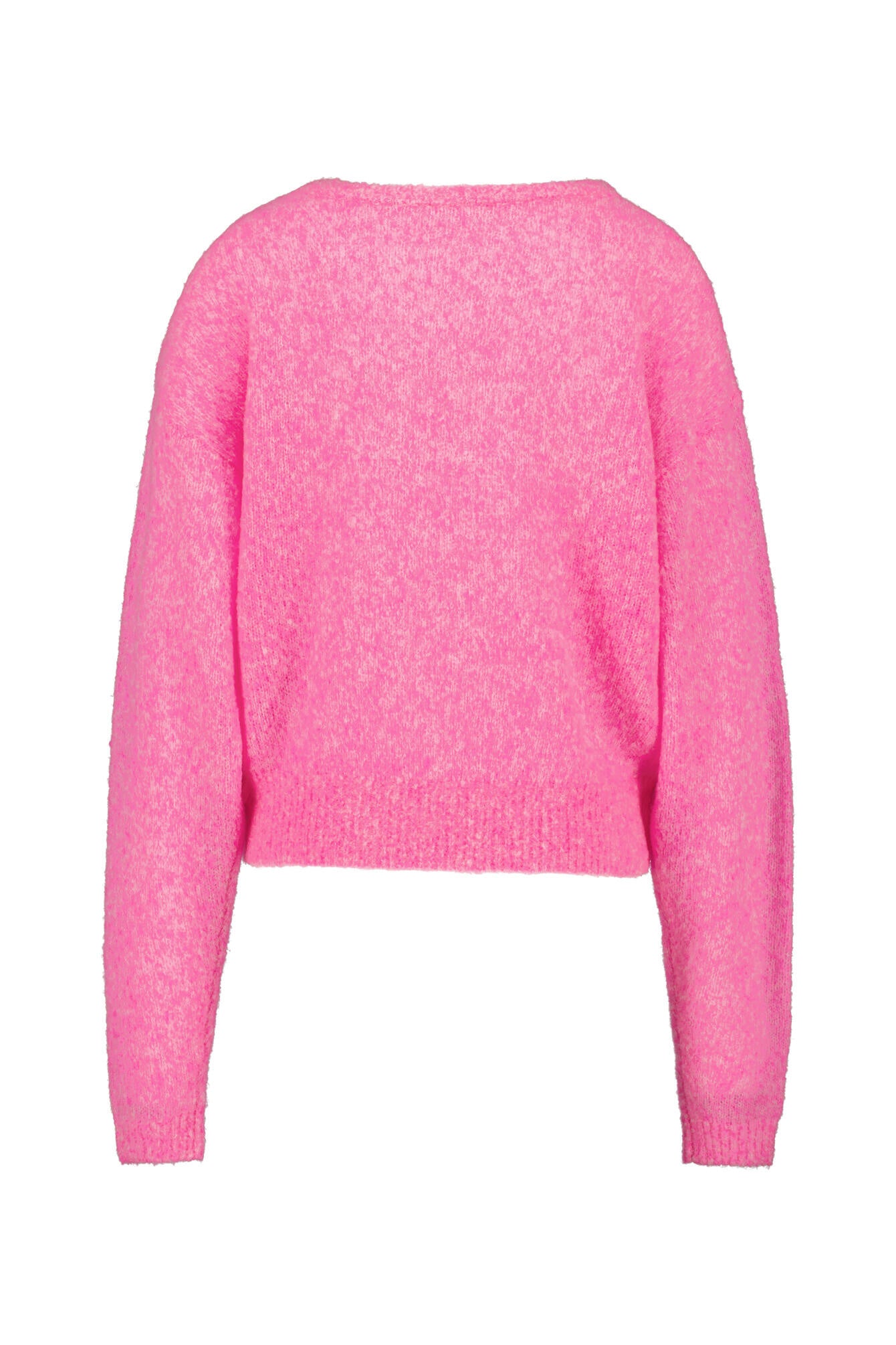 Strickpullover aus Wollmix - Petunia Fluo - Pink