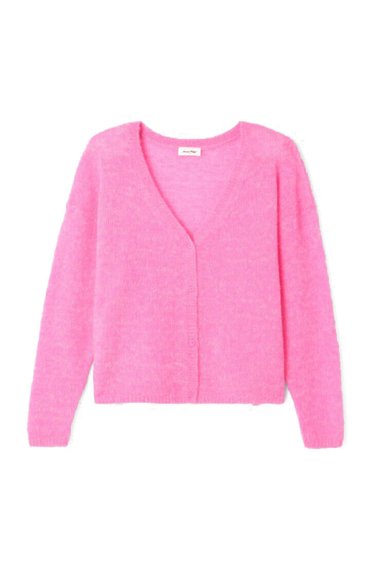 Strickjacke aus Wollmix - Petunia Fluo - Pink