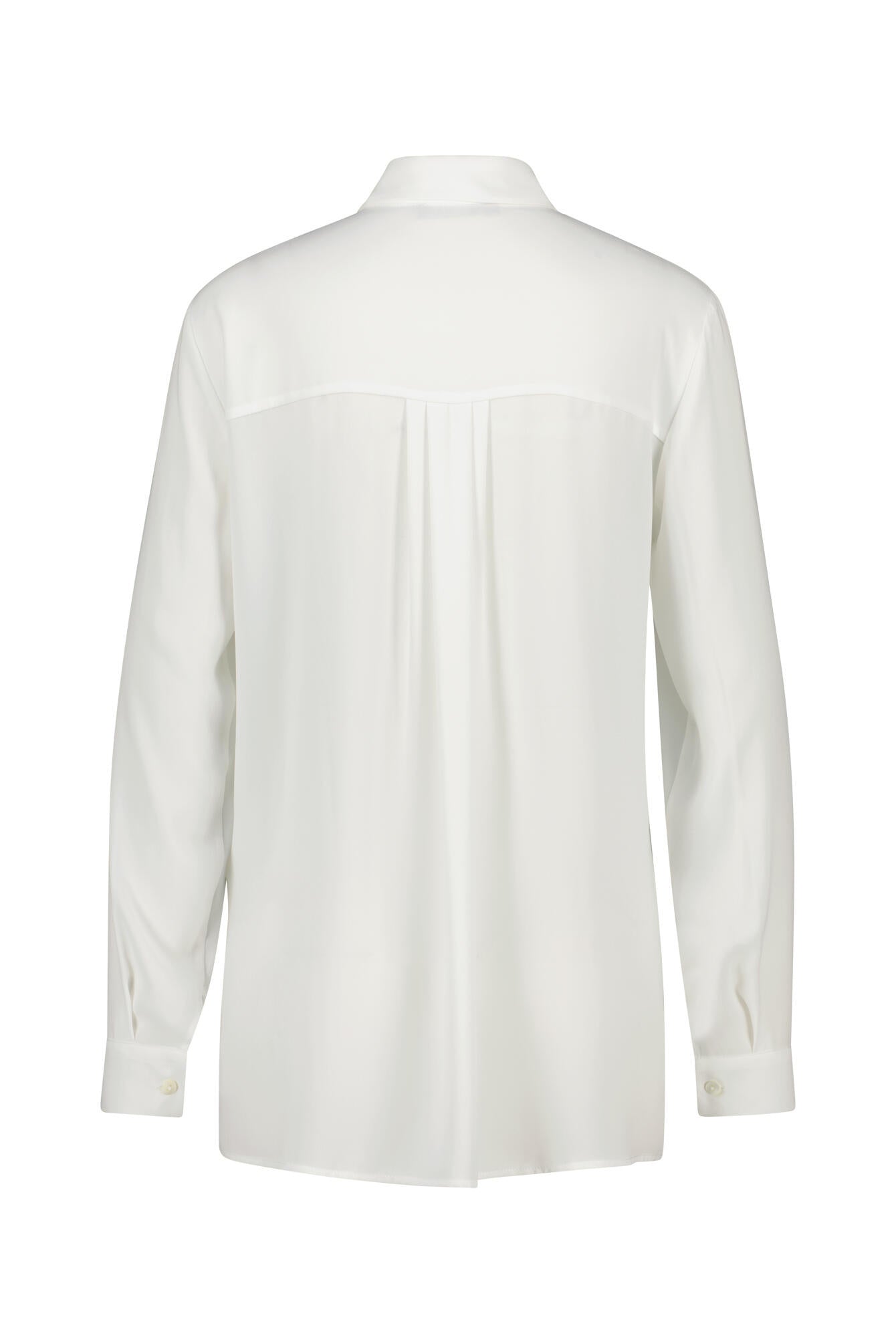 Bluse EMILIANA aus feinem Crêpe - 002 Weiss - Weiß