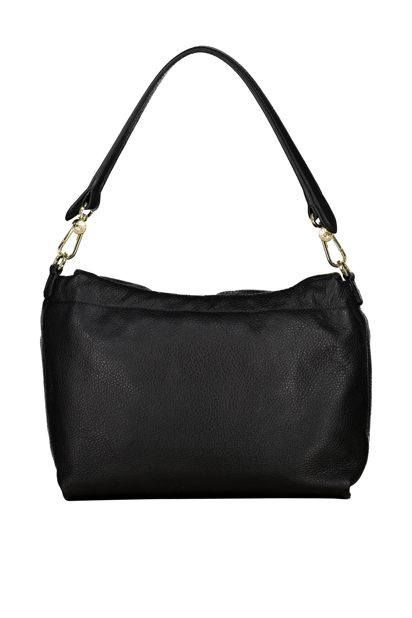 Schultertasche TEMI - 10 Black/Gold - Schwarz