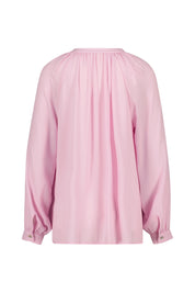 Schluppenbluse ELENA aus feinem Crêpe - 065 Hellrosa - Rosa