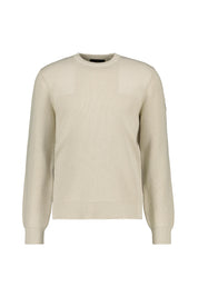 Strickpullover COMMANDER aus Baumwolle - Silver Birch - Beige