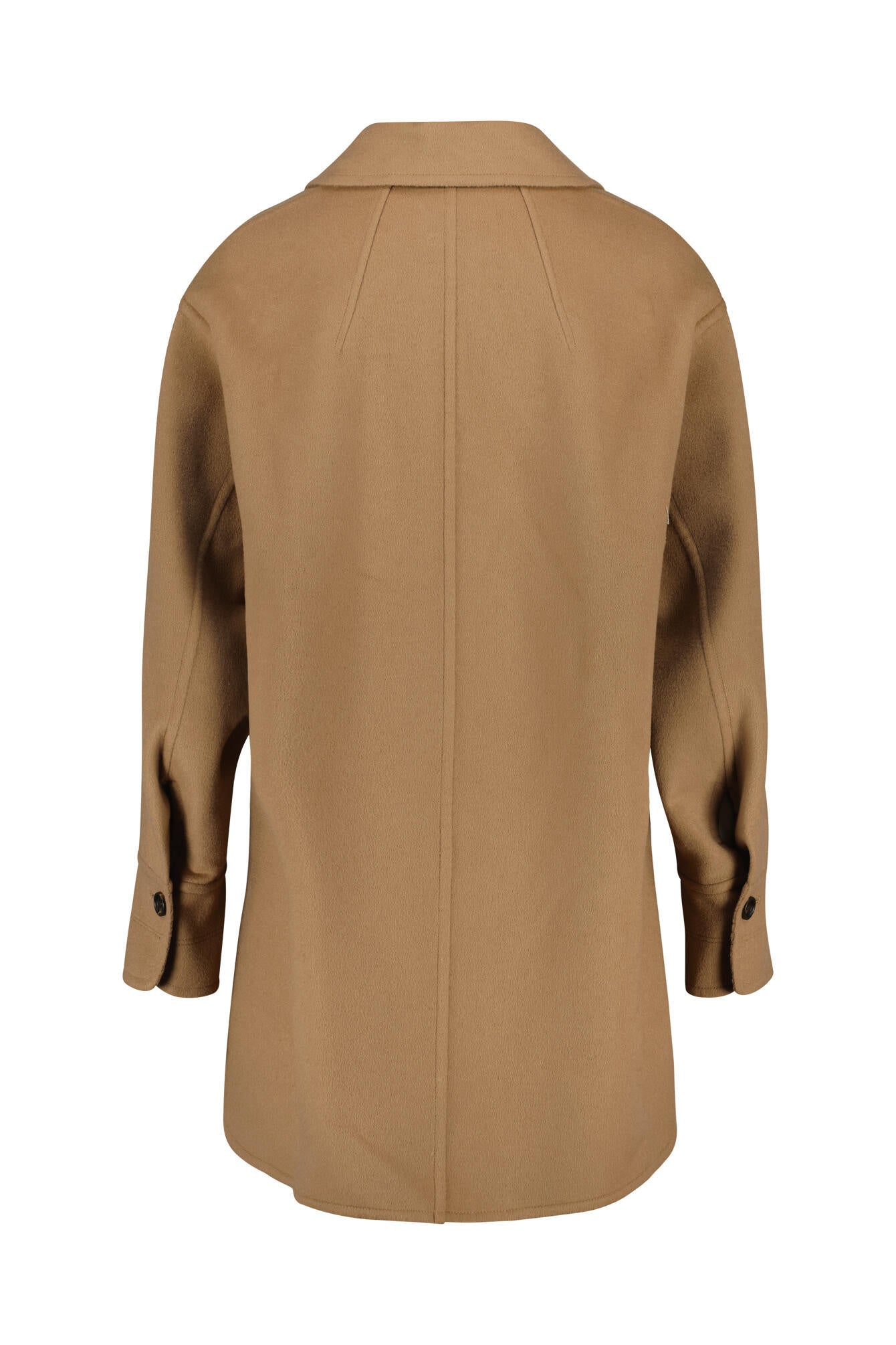 Übergangsjacke aus Wolle - Dark Beige - Beige