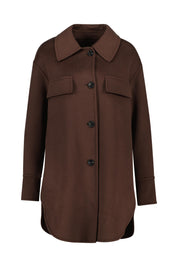 Übergangsjacke aus Wolle - Marrone - Braun