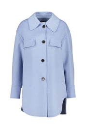 Übergangsjacke aus Wolle - Vintage Blue - Blau