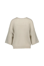 Strickjacke ALEGRA aus Kaschmir - Royal Silver - Grau