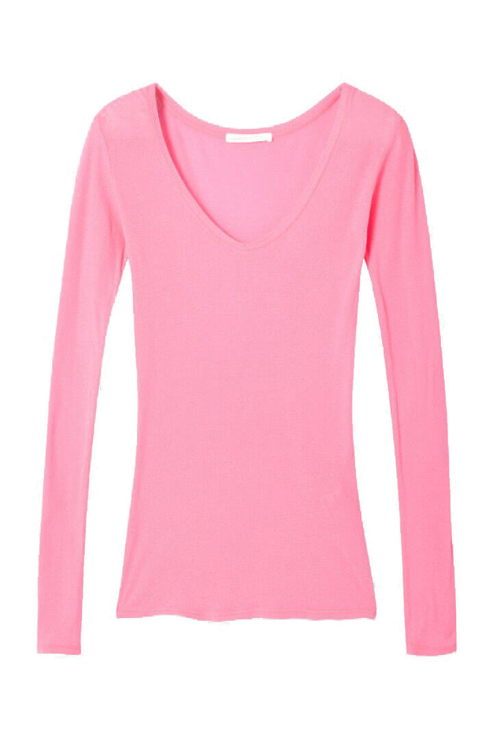Langarmshirt aus Baumwolle - Petunia Fluo - Pink
