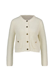 Strickcardigan aus Baumwolle - 1001 White - Creme