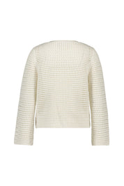 Strickpullover aus Baumwollmix - 1001 White - Creme