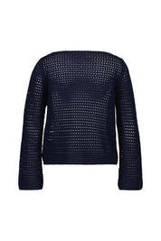 Strickpullover aus Baumwollmix - 5224 Midnight - Blau