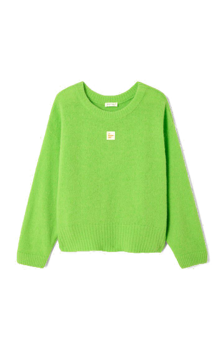 Strickpullover aus Alpakamix - Absinthe Fluor - Grün