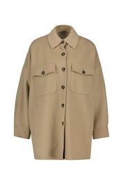 Mantel aus Wolle - 063 - Beige