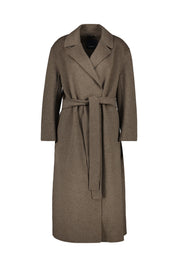 Mantel aus Schurwolle - 072 - Braun