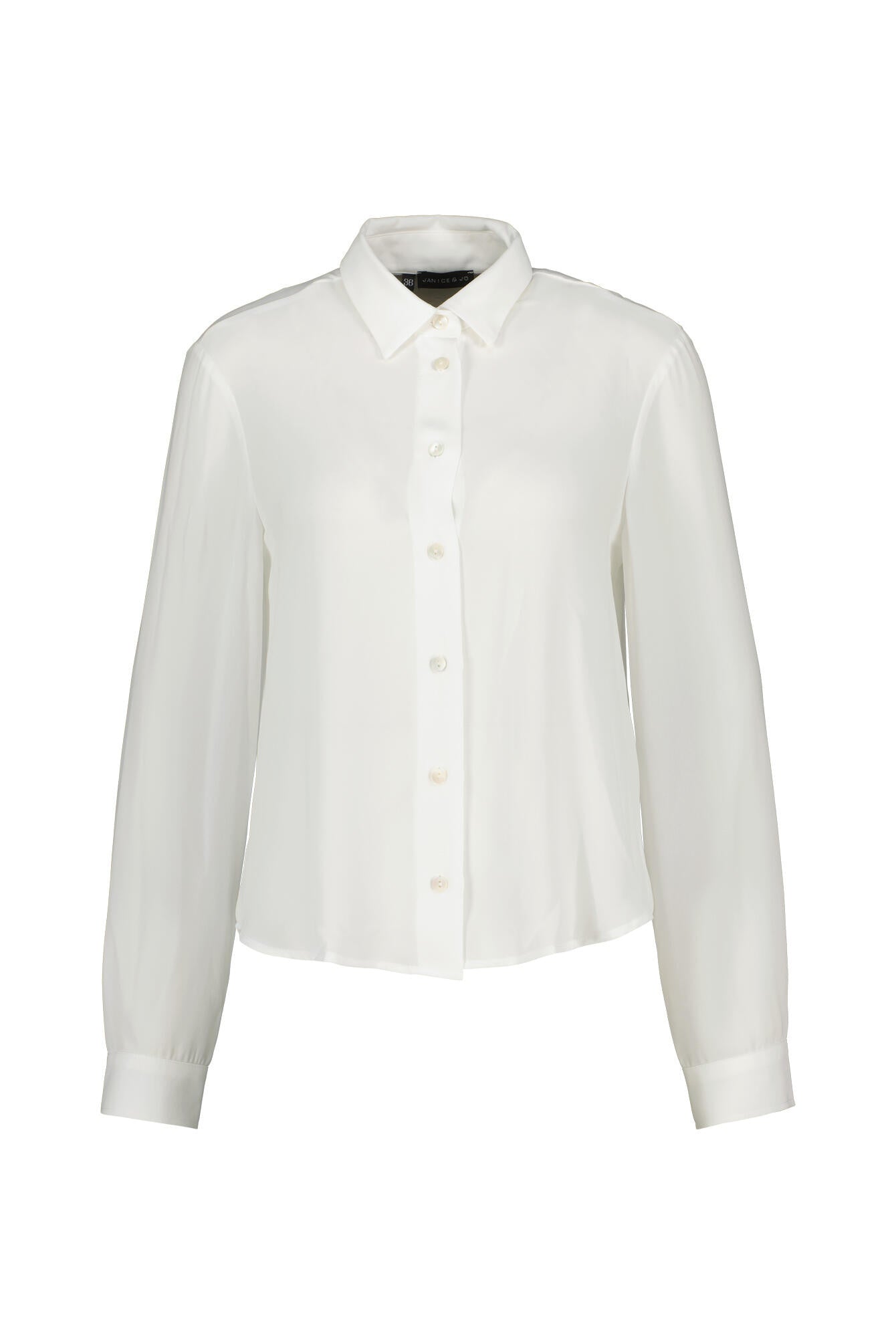 Bluse aus Viskose - 002 Weiss - Weiß