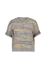 Strick-T-Shirt aus Baumwollmix - 150 AS SMS - Mehrfarbig