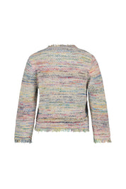 Strickcardigan aus Baumwollmix - 150 AS SMS - Mehrfarbig