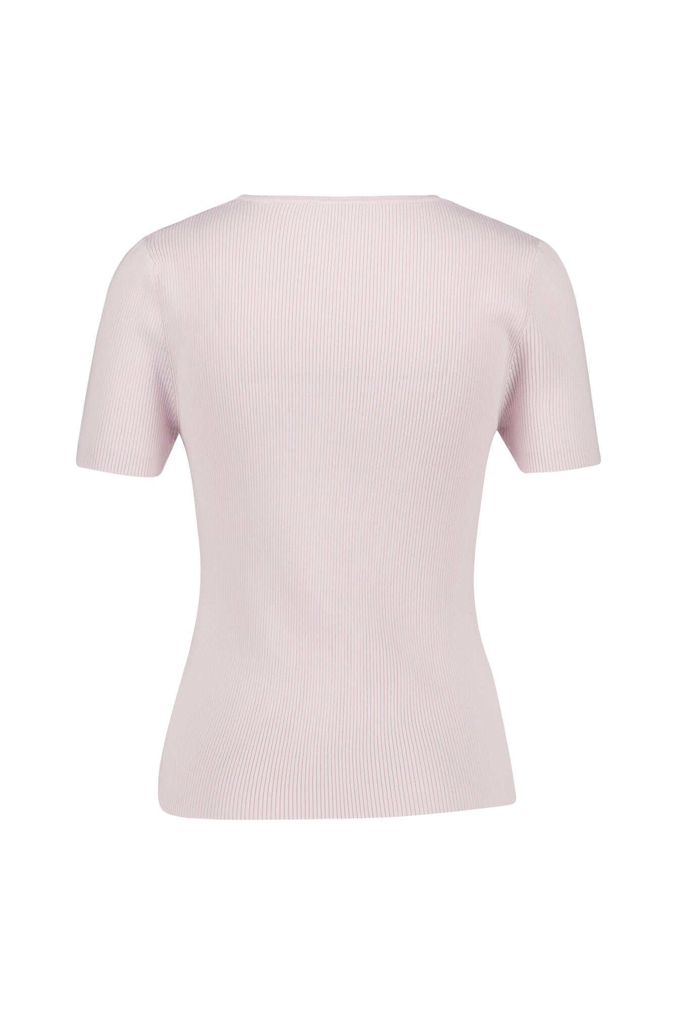 T-Shirt aus Rippstrick - 105 Rose - Rosa
