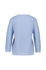 Strickpullover aus Baumwolle - 103 Bleu - Blau