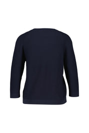 Strickpullover aus Baumwolle - 112 Navy - Blau