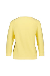 Strickpullover aus Baumwolle - 107 Yellow - Gelb