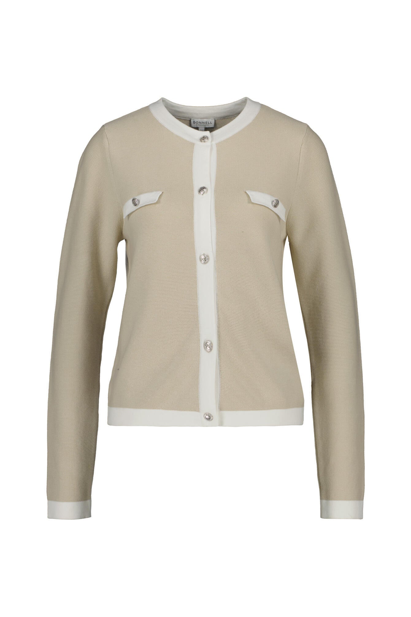 Strickjacke aus Baumwolle - 125 Sand White - Beige