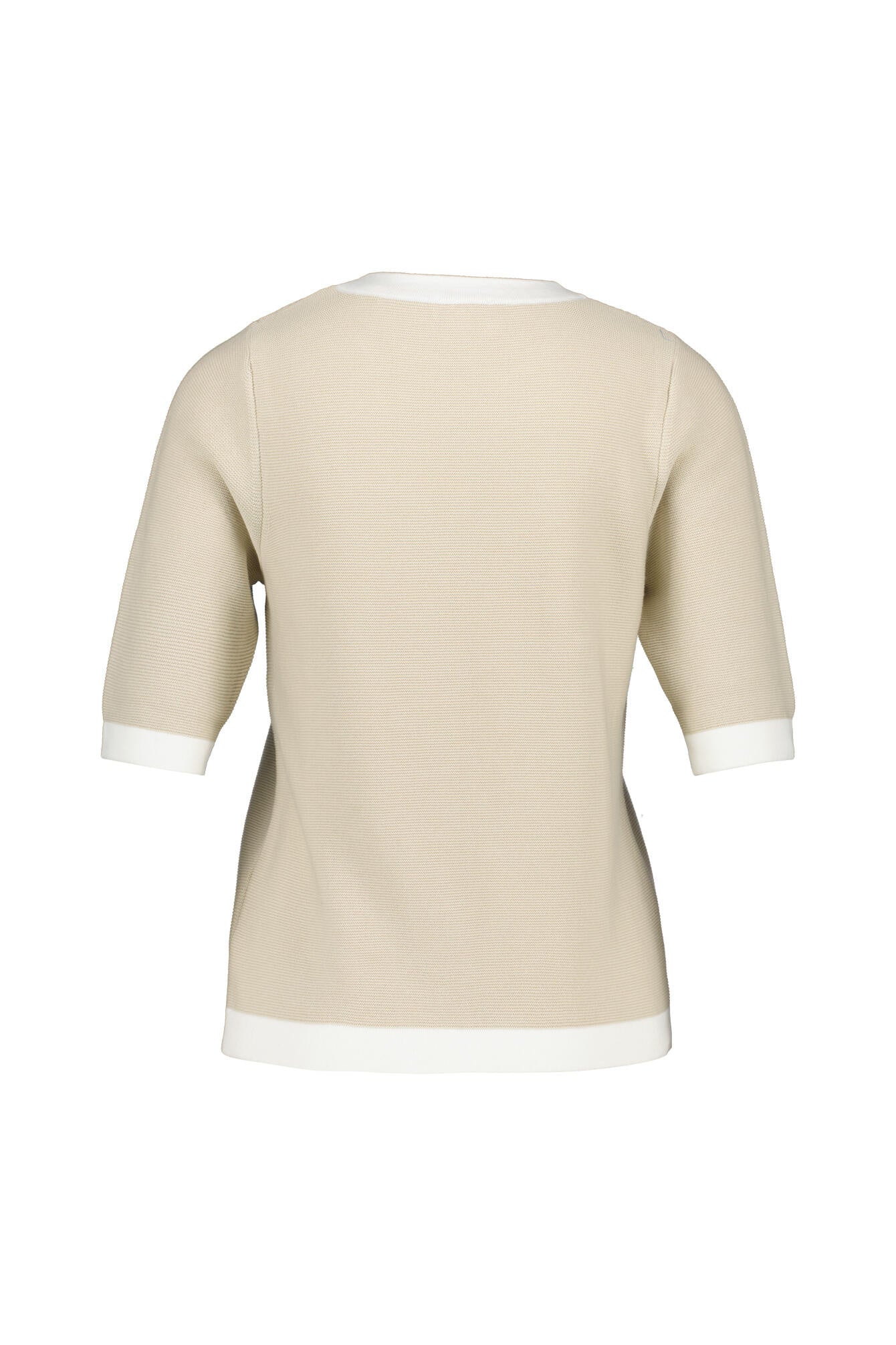 Strickshirt aus Baumwolle - 125 Sand White - Beige