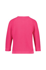 Strickpullover aus Baumwolle - 108 Pink - Pink