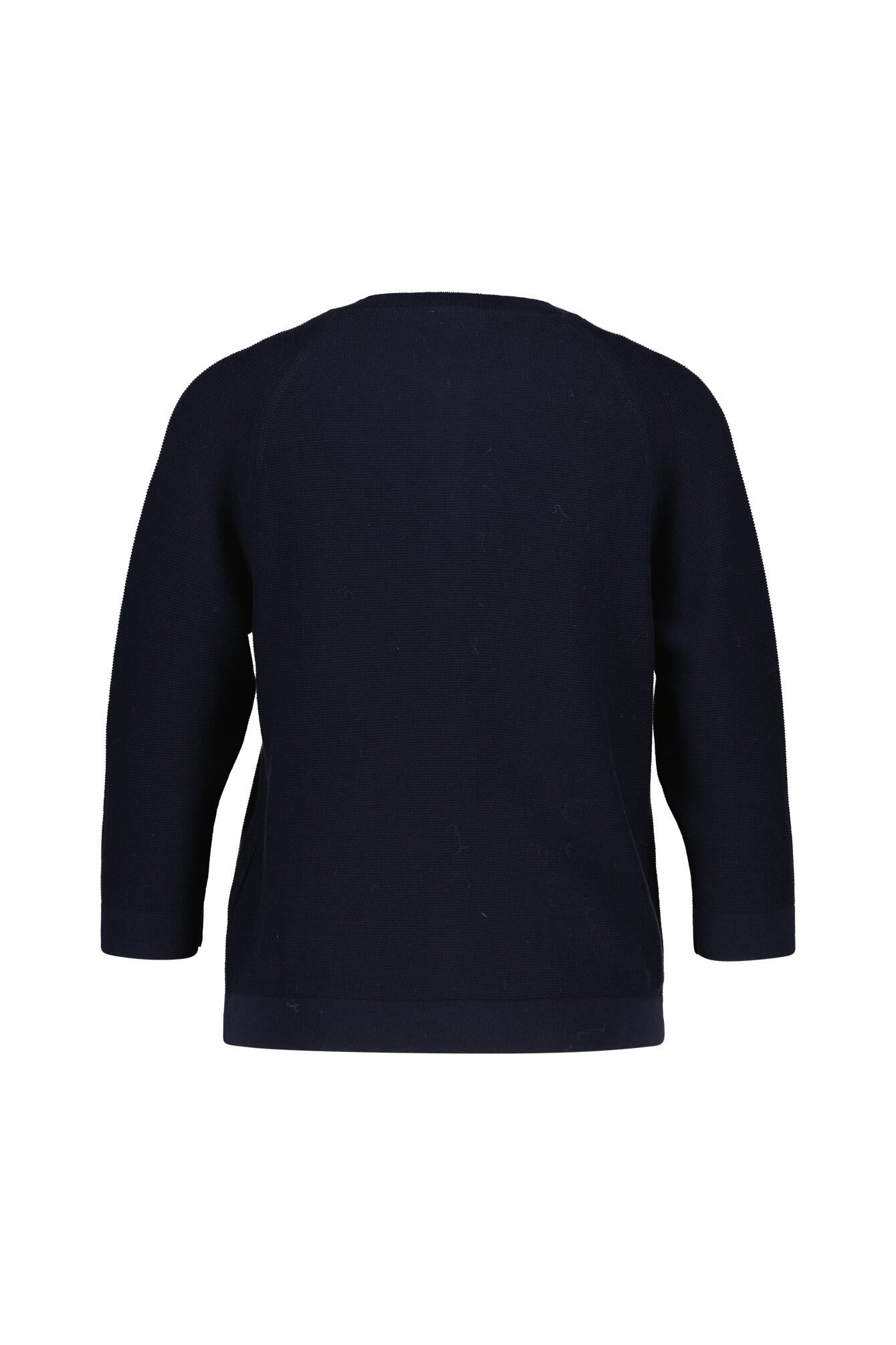 Strickpullover aus Baumwolle - 112 Navy - Blau