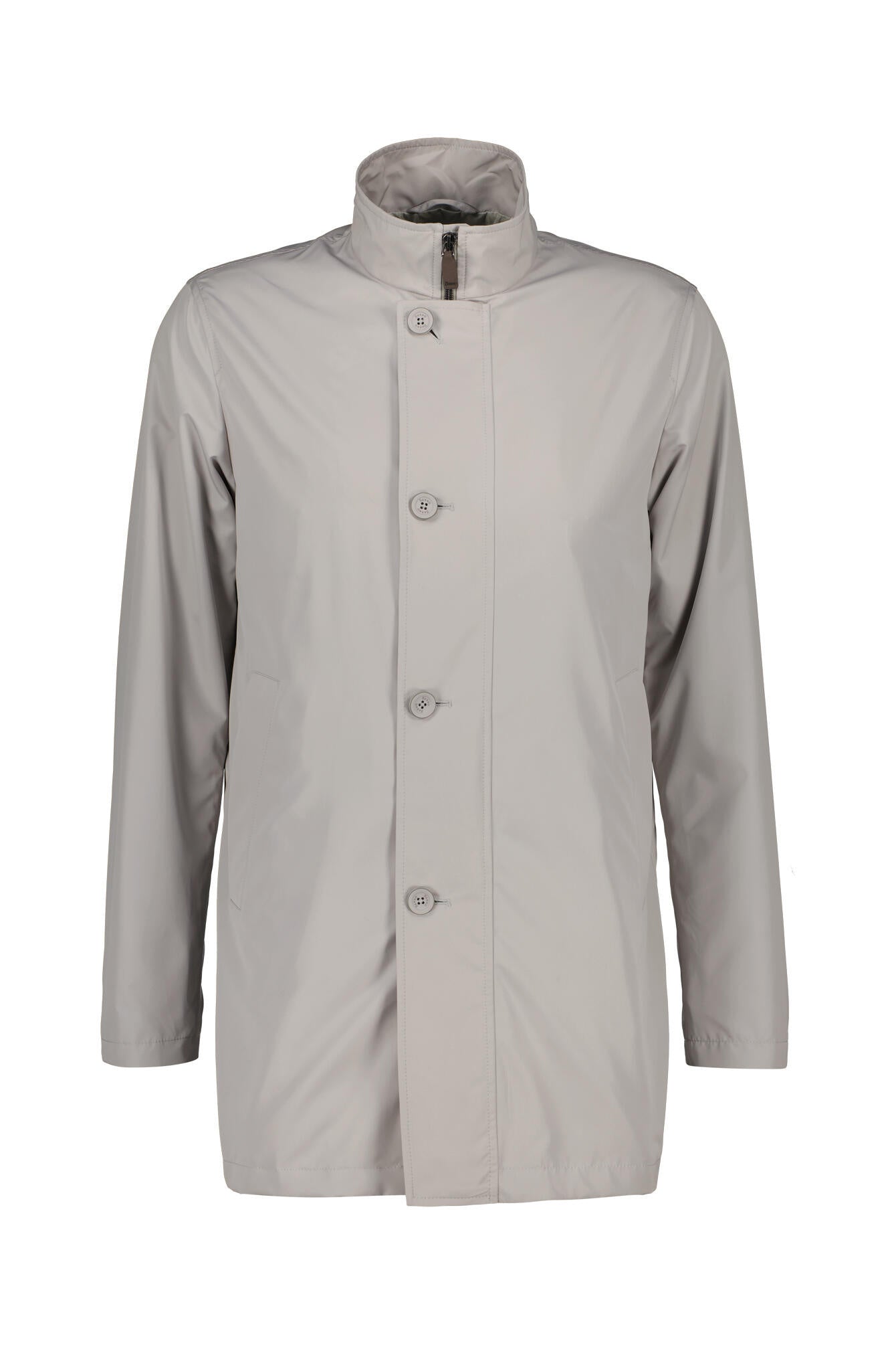 Mantel aus Cupro - 9403 Grigio Perla - Silber